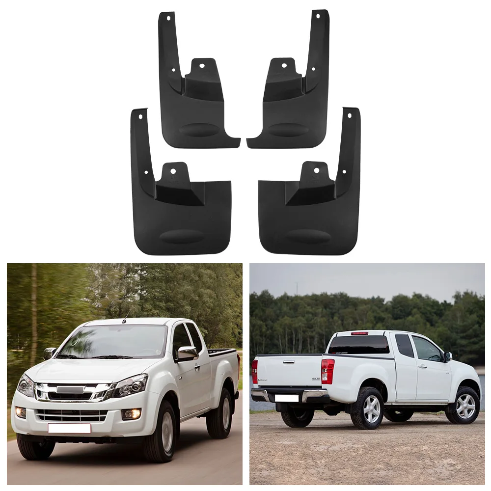 장시 이스즈 D-MAX 2010-2019년식 2도어 차량용 타이어 펜더 스플래시 가드 앞뒤 휠 펜더 자동차 부품