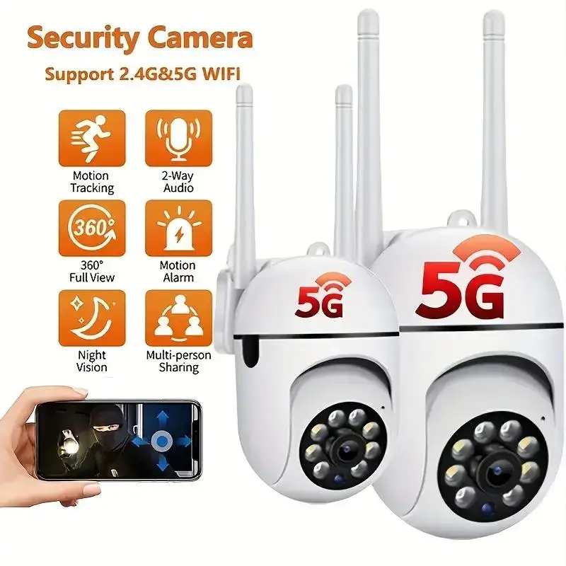 PTZ 2.4G WIFI IP Camera Audio CCTV Surveillance Cam Outdoor 4X Digital Zoom Night Vision Wireless Waterproof Security Protection
