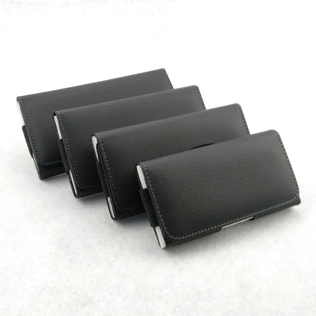 Leather Phone Case with Waist Belt Holster for Men – Universal Fit for 5.0-6.5 inch Mobile Phones