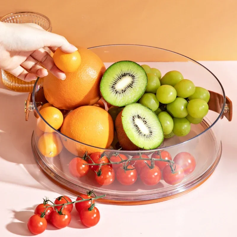 Transparent Portable Simple Dried Fruit Box with Lid Compartmentalized Sealed Snack Candy Storage Containers Home Acrylic Boxs
