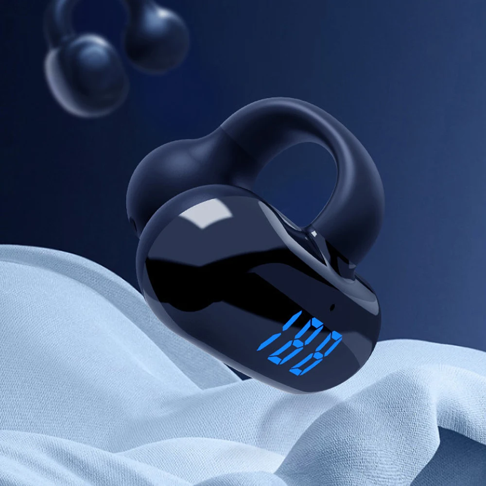 Wireless Bluetooth-compatible Earphones Bone Conduction TWS Headphones Lightweight Comfortable Sports Earbuds Ear Hook with Mic
