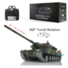 1/16 HENG LONG 7.0 Customized Leopard2A6 RC Tank 3889 Metal Tracks FPV Recoil Remote Control Car TH17595-SMT4 1
