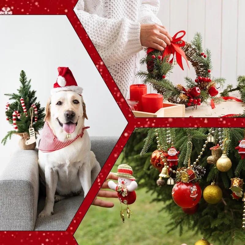 Premium Pure Copper Wind Chimes with Accessories and Clapper - Metal Small Copper Bells for DIY Projects, Home Decoration