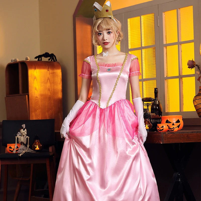 Mártir Mandíbula de la muerte marco Disfraz de fiesta de personaje de juego de Halloween, traje de escenario de  Cosplay de princesa rosa| | - AliExpress