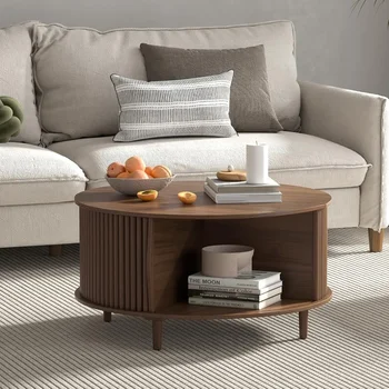 31.5 Round Fluted Coffee Table 1