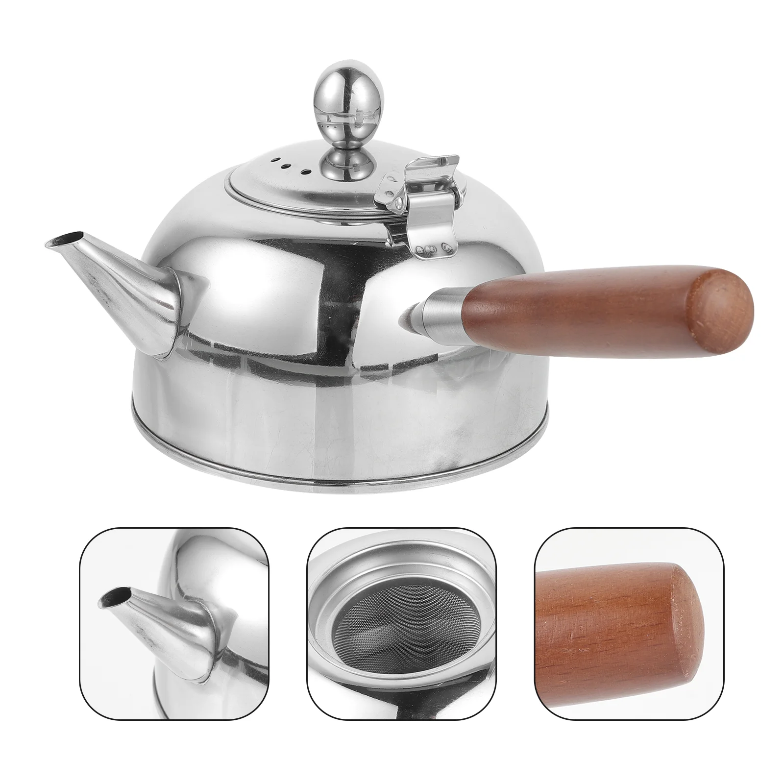 

Stainless Steel Teapot Kitchen Water Kettle Household Wear-resistant Handheld Heater