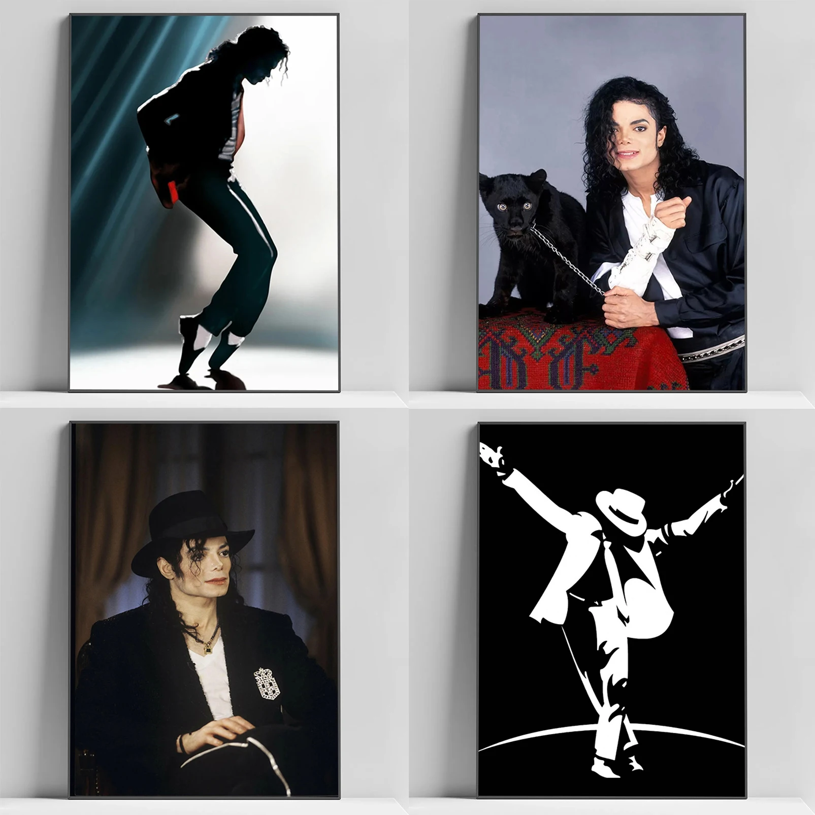 

Famous Singer Michael Jackson Poster Decoration Pictures Room Wall Art Painting on Canvas Decorative Paintings Home Decor Decor