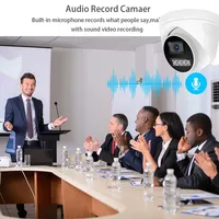 Caméra de Surveillance IP POE 4K, dôme de vidéosurveillance, sécurité 4MP 5MP 8MP, Audio couleur, Vision nocturne, Onvif intérieur, compatible avec NVR 4
