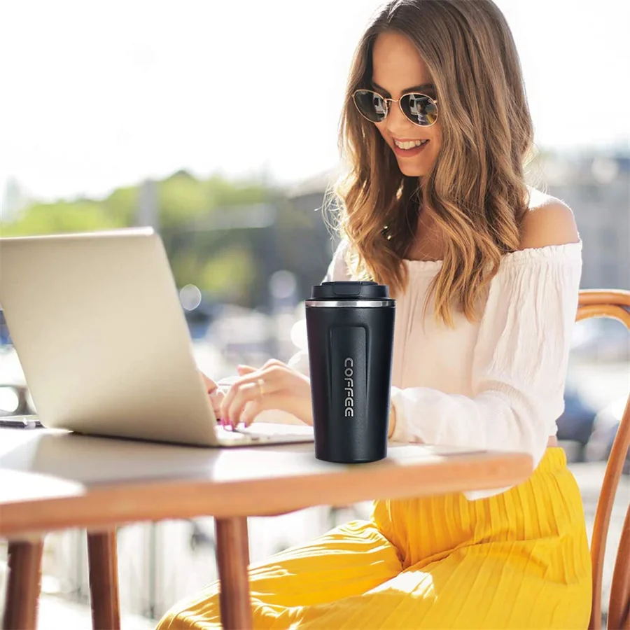 Stainless Steel Thermos Cup Smart Coffee Tumbler with Intelligent Temperature Display Portable Travel Mug 380ml 510ml