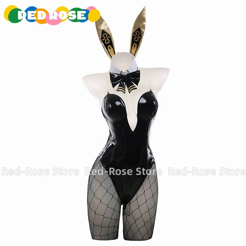 

Женский и мужской Косплей Костюм Богини победы: Nikke Noir Bunny Girl на Хэллоуин