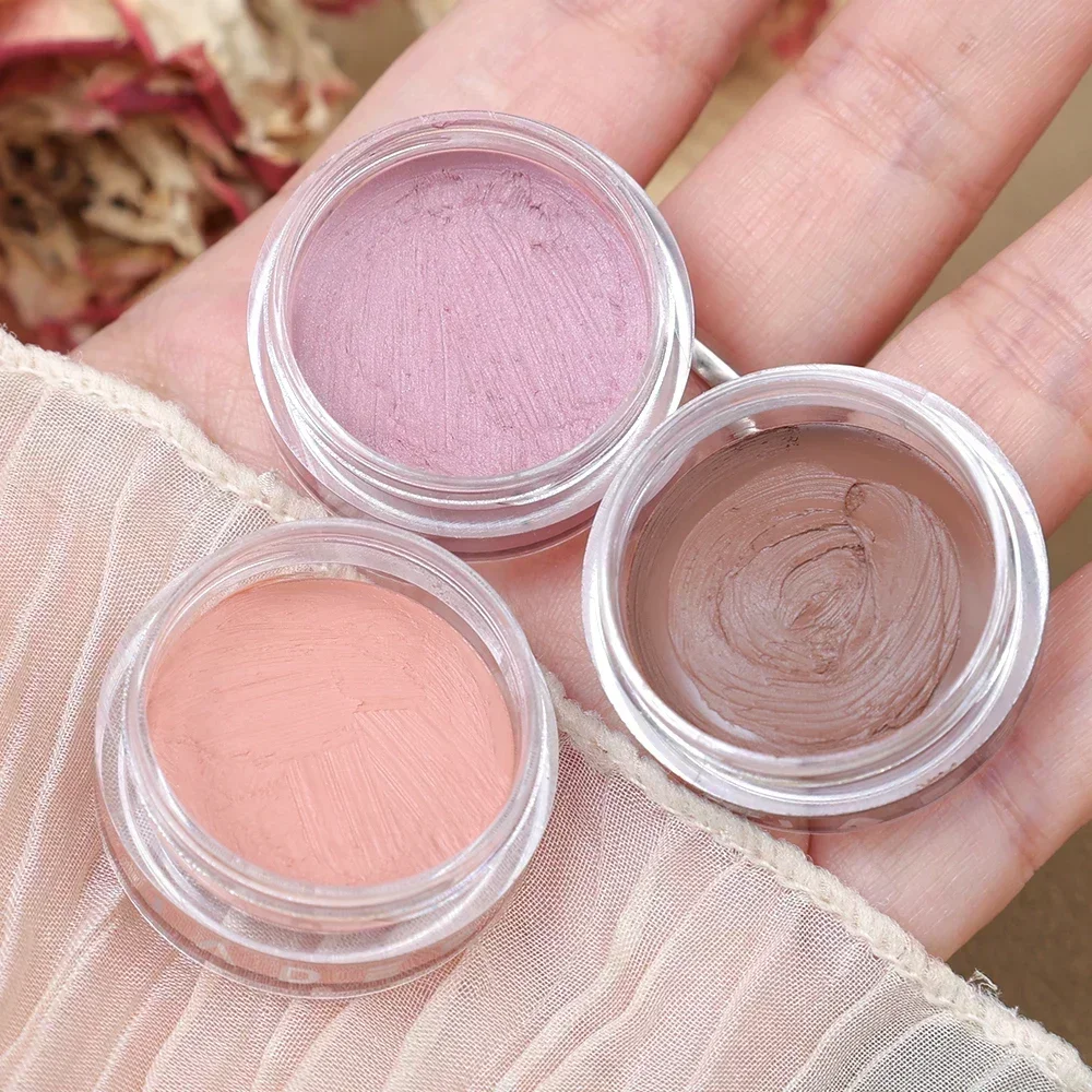Peach Pink Eyeshadow Cream Waterproof Matte Silky Smooth Eye Shadow Pigment Monochrome Long Lasting Nude Brown Eyeshadow Makeup eye shadow