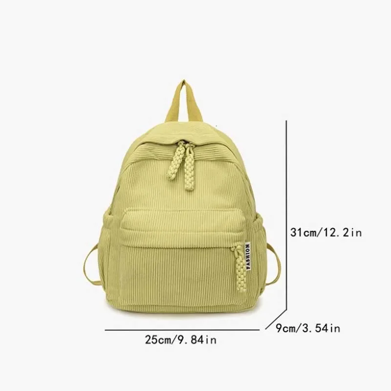 Trend Girl College Backpack Simple Student Backpacks Large Capacity School Bag Casual Women Shoulder Bag Handbag Mochila Mujer - 5