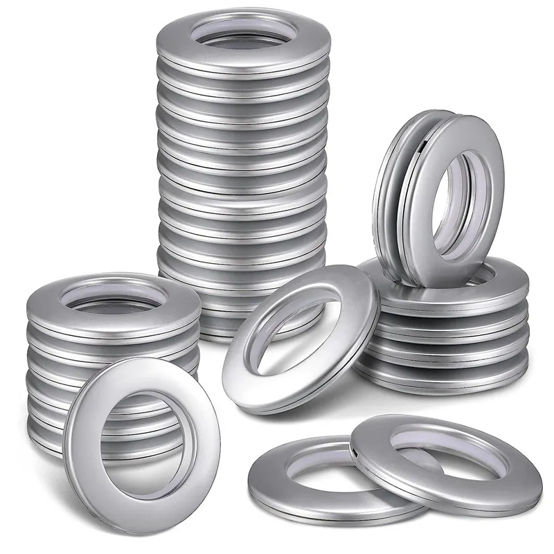 30 Pack Curtain Grommets, Curtain Circle Eyelet Rings Nanoscale Low Noise Roman Ring
