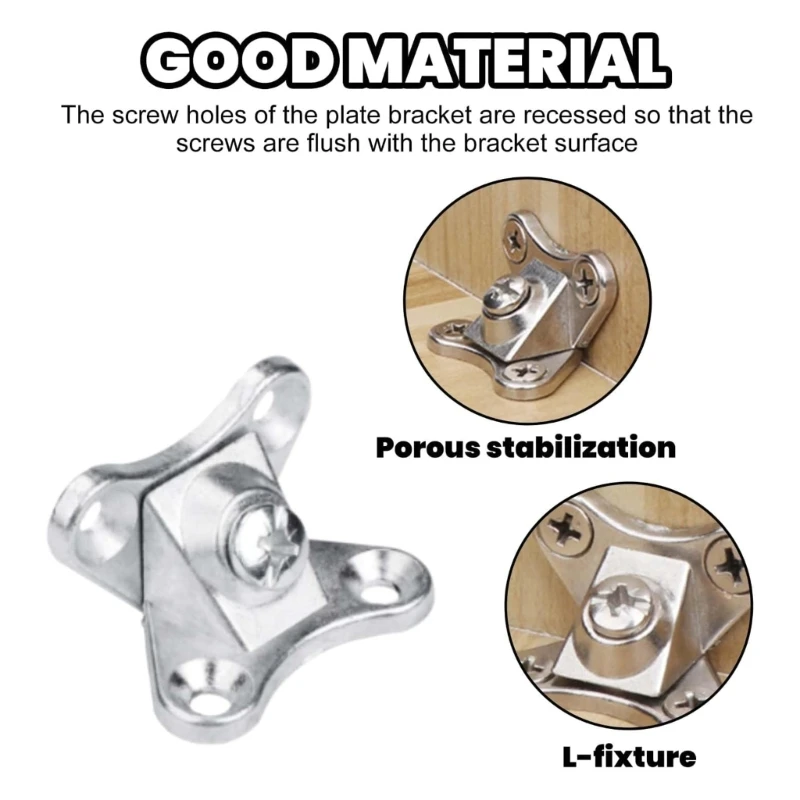 20Pcs Zinc Alloy Butterfly Corner Code Removable Corner Brace Furniture Hardware