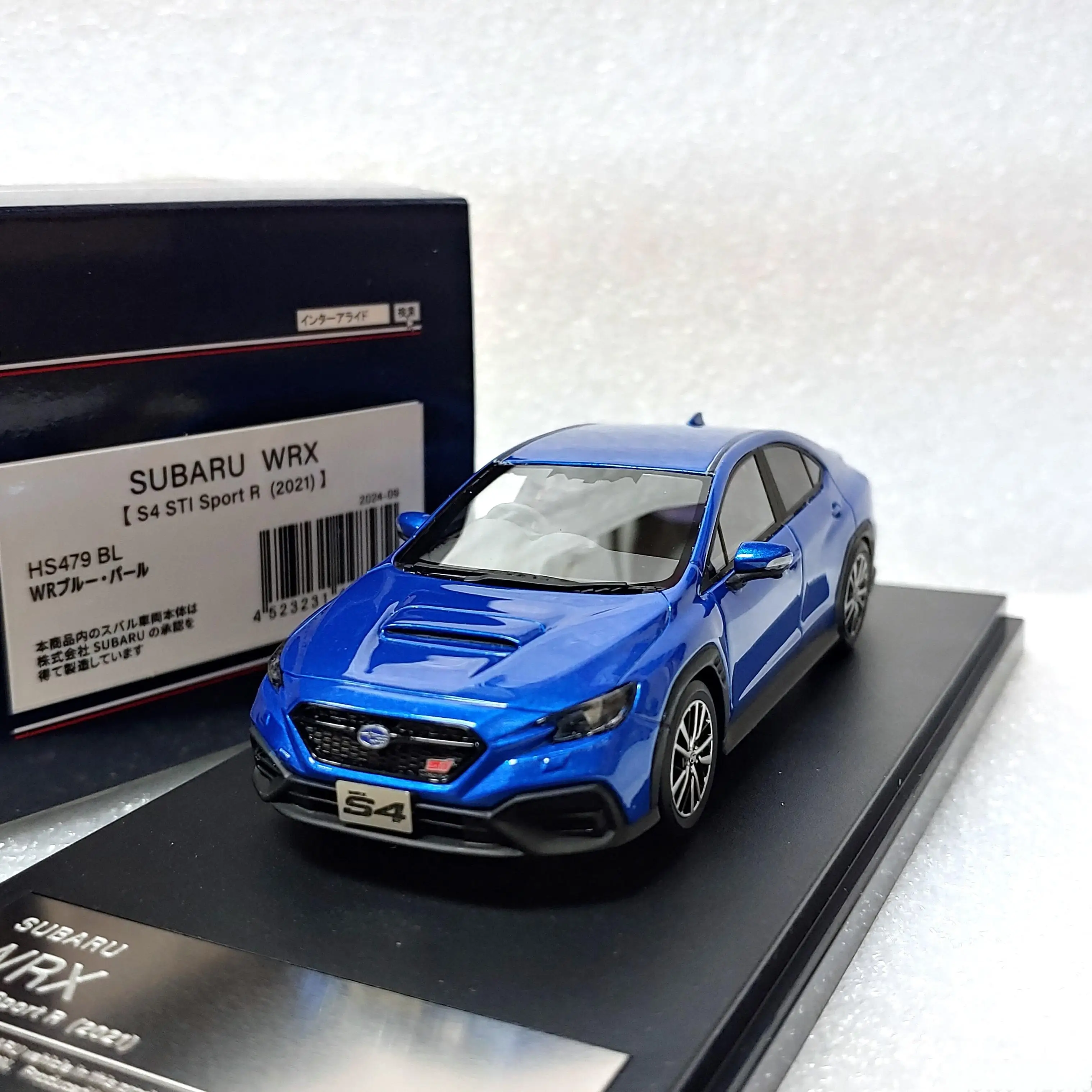 New 1:43 Model Car Subaru WRX S4 STI Sport R 2021Edition Model