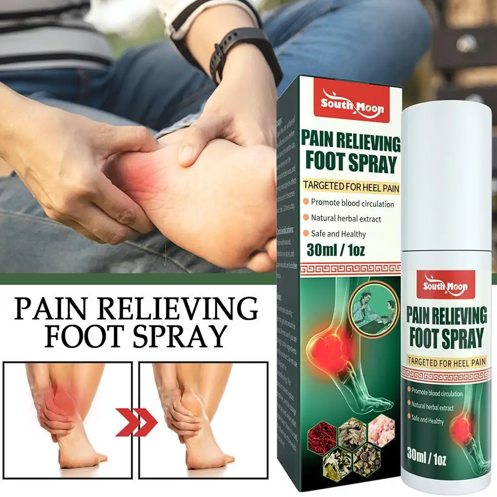 Heel Pain Relief Spray Effectly Treat Long Heel Spurs Foot Achilles Tendon Bone Tendonitis Pain Muscle Joint Treatment Spray