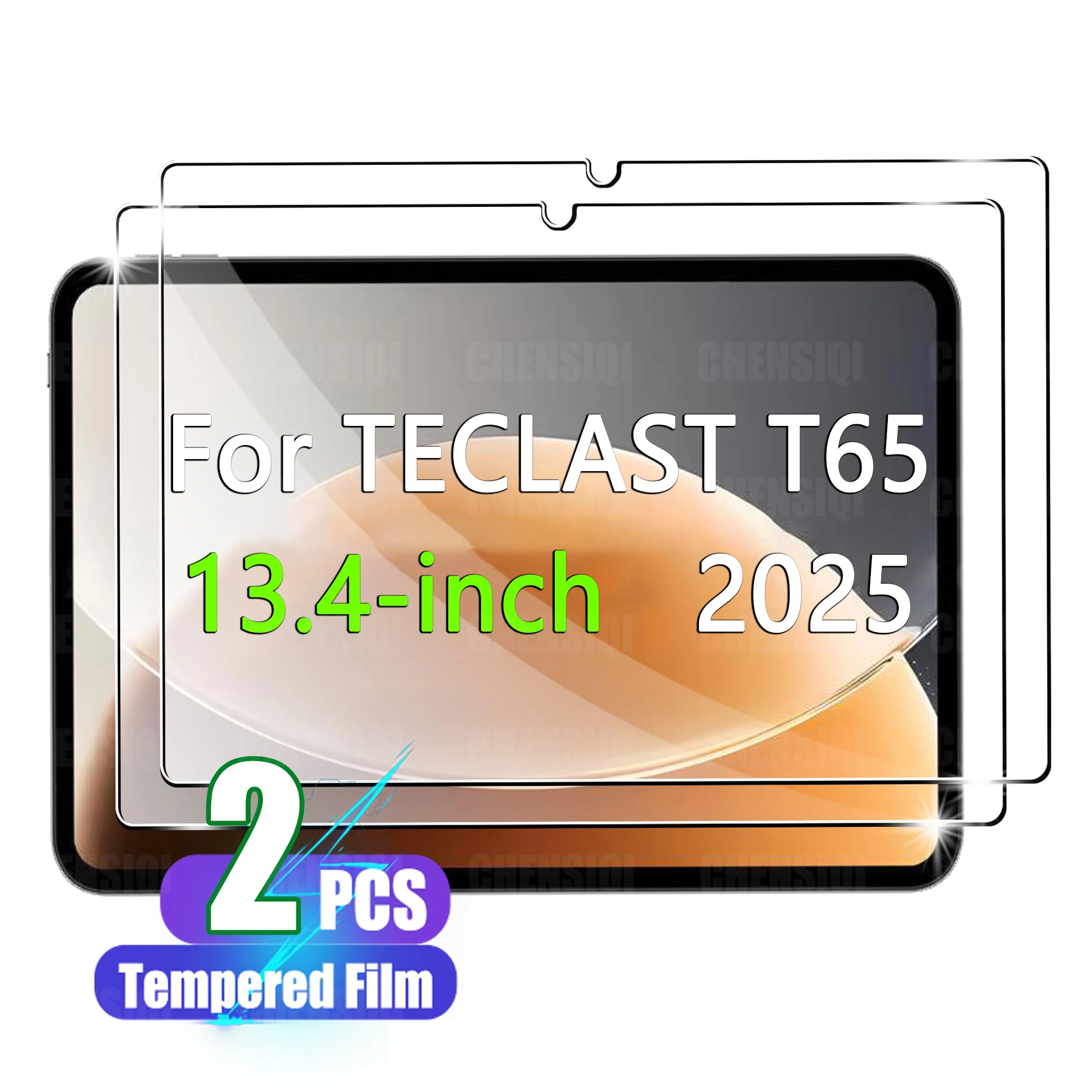 13.4 HD Clear Tempered Glass Screen Protector with Anti-Scratch 2.5D Radian Edge and 9H Hardness