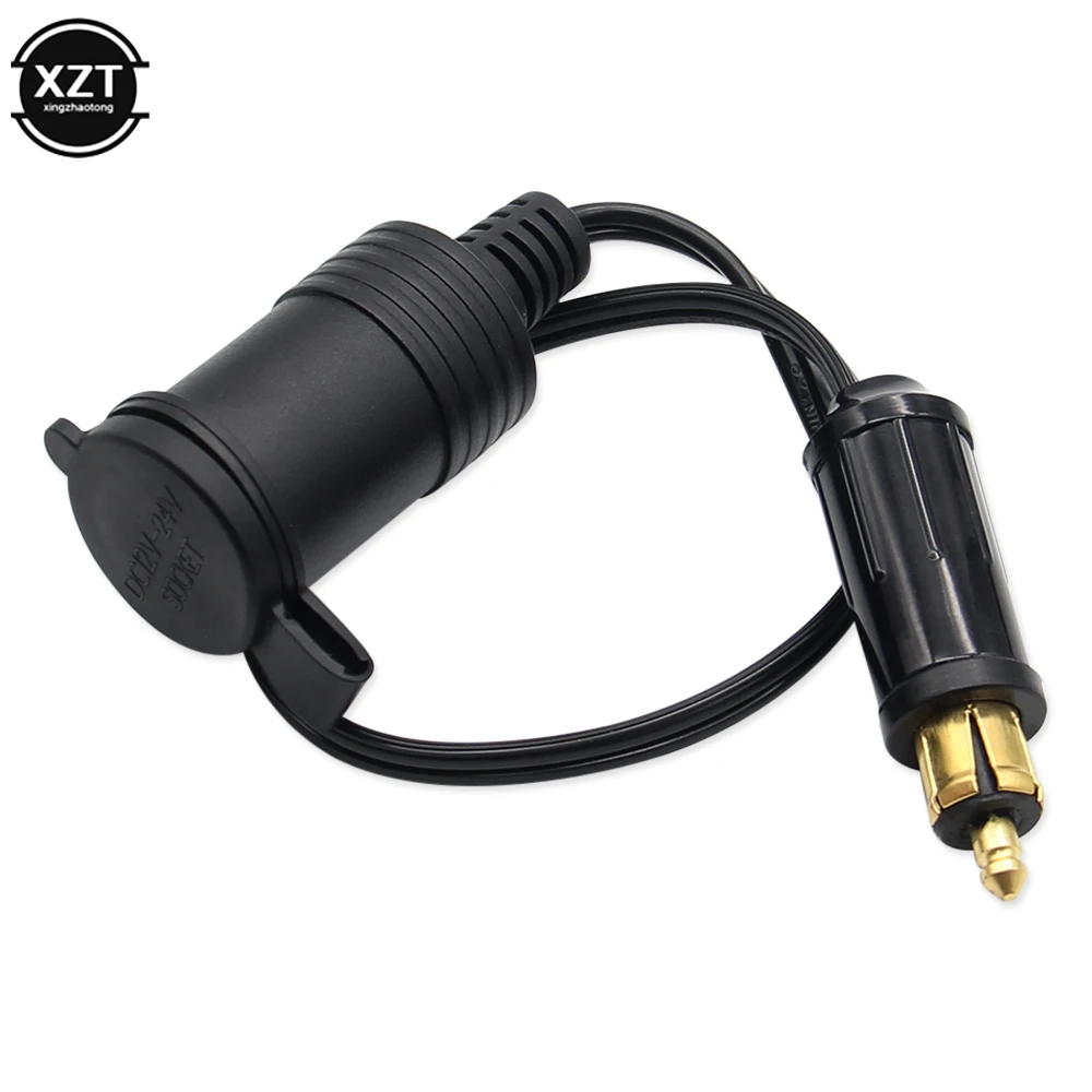 DC 12V 24V EU Stecker Für BMW DIN Hella Motorrad Ladegerät Steckdose Konvertieren in Auto Zigarette Leichter Adapter power Blei Kabel – Detail 3