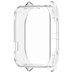 Premium TPU Protective Case with Bumper & Screen Protector - Anti - Scratch Cover for Smart Watch Accessories (Transparent)