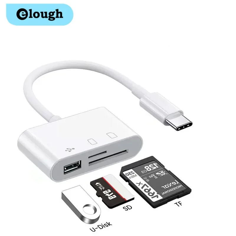 Adaptador tipo C, lector de tarjetas de memoria TF CF SD, OTG Writer Compact Flash USB-C para IPad Pro, Huawei, Macbook, Samsung, Xiaomi