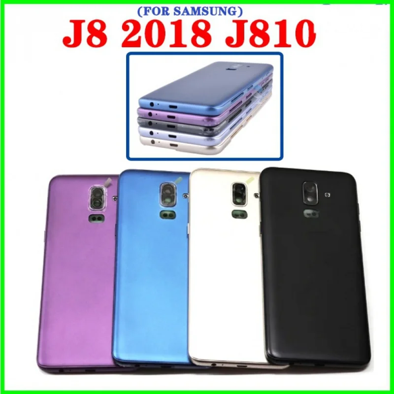 

Задняя крышка J810 для Samsung Galaxy J8 2018 J810 крышка аккумулятора задняя крышка телефона задняя крышка с логотипом