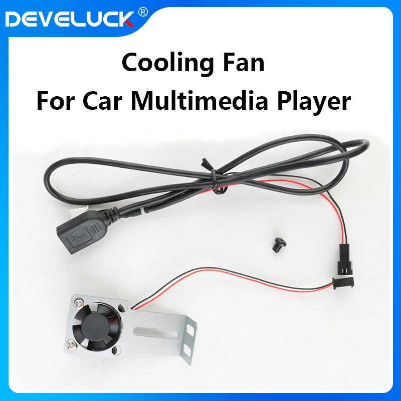 Car Radio Car Multimedia Player Car Radio Cooling Fan Develuck Car Radio Special Cooling Fan for Android Multimedia Player Head Unit Radiator with Iron Bracket
