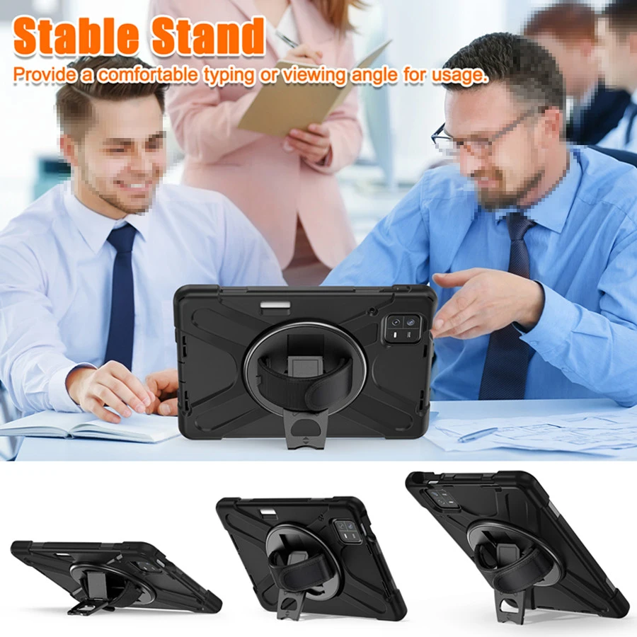 Rugged Shockproof Tablet Cover with Shoulder Strap