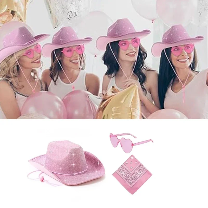 Sombreros De Vaquero Macarena 2 Piezas Sombrero Occidental Blanco