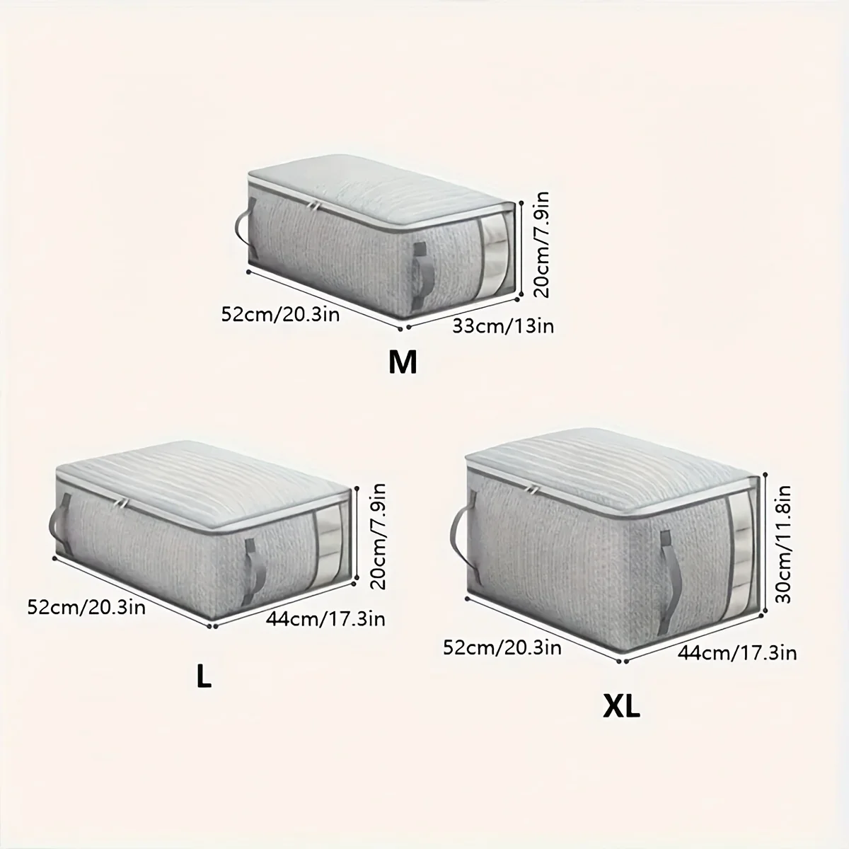 Clothing Storage Bag Large Capacity Bedroom Organizing