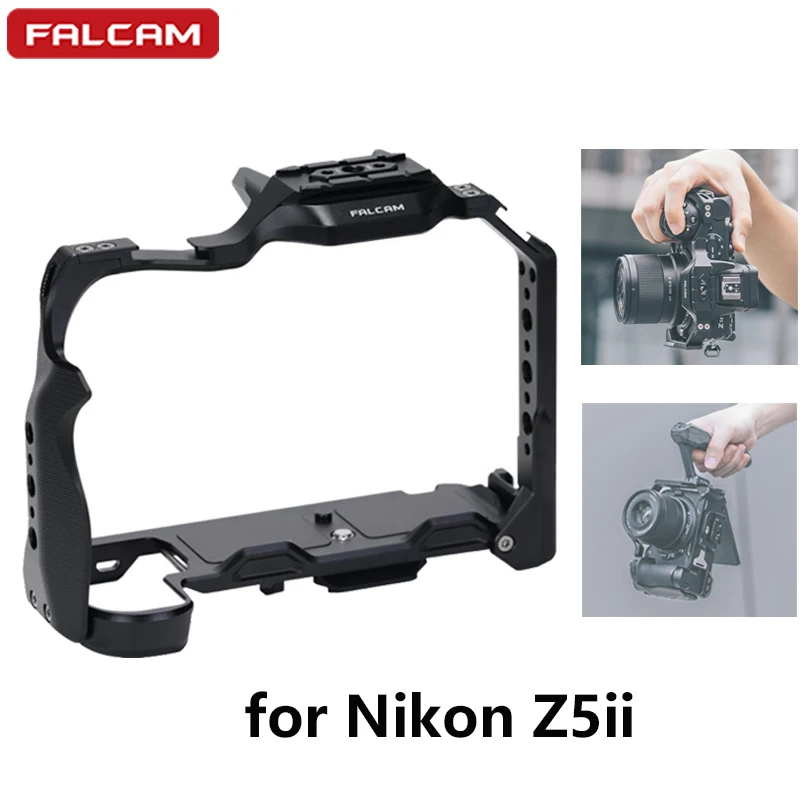 Cage for Nikon Z5ii Compatible with F22&F38&F50 Quick Release Ecosystem Full frame Protective Cage L-Plate
