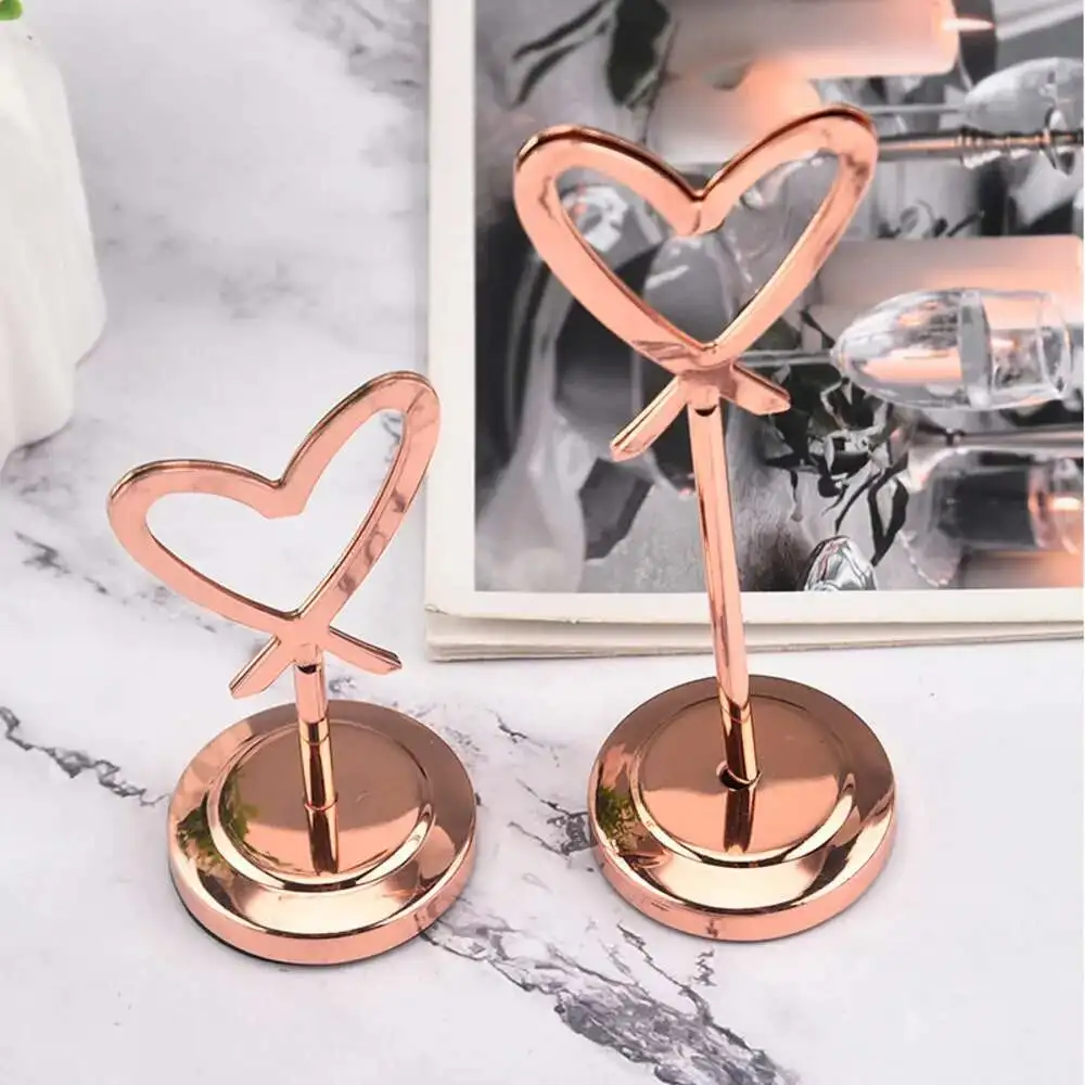 Stainless Steel Table Number Place Card Holder Menu Paper Price Label Sign Holder Wedding Metal Photo Picture Clip