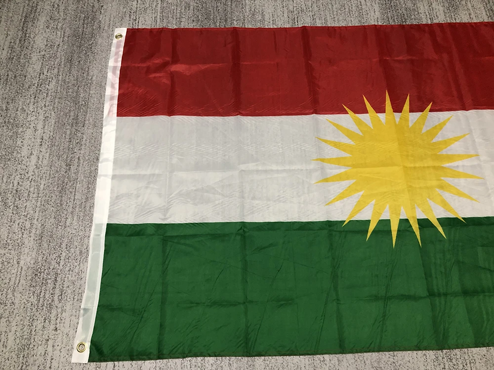 Bandiera Del Kurdistan 150x90 Cm - Easybiz Flaggenladen - Lavabile E Resistente Alle Intemperie - 2