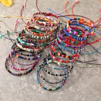 Ensemble de 24 bracelets de Style bohème pour femmes, Bracelet de Surf d'amitié en tissu coloré aléatoire pour hommes et femmes 2