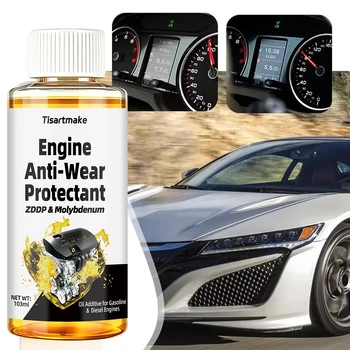 Agente Anti-Usura per Motori Auto 100ml, Condizionatore Motore, Riduzione Rumore, Agente Protettivo Anti-Vibrazioni, Agente per Manutenzione e Riparazione Motori Auto