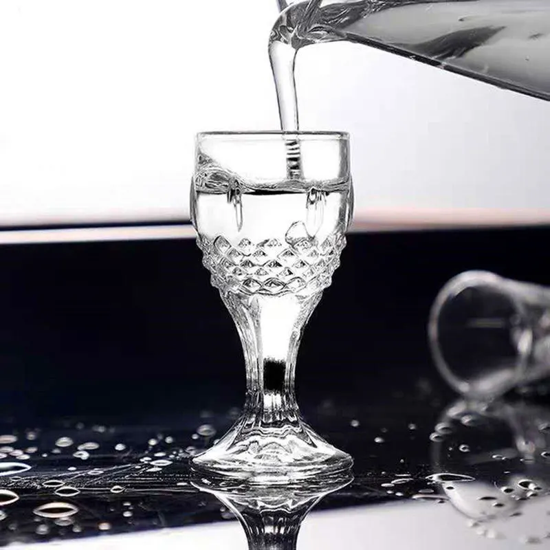 Wine Glasses Set Wine Glasses Set of 12 Shot Glass Set Small Wine Cups Creative Retro Exquisite Drinking Cup Diamond Painting Mini Glass Cup wine cup wine glass drinking glasses