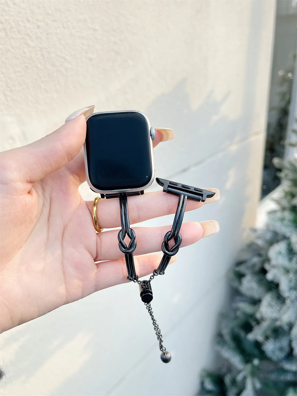 Edelstahl-Schmuckarmband für iWatch Ultra 2 Se 9/8/7/6/5, modisches Uhrenarmband, 42/44/45/49 mm, 38/40/41 mm_voghion.com