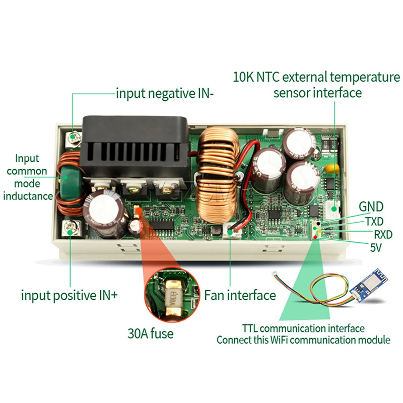 XY6020 XY6008 WiFi CNC DC Regulated Power Supply Adjustable CV CC