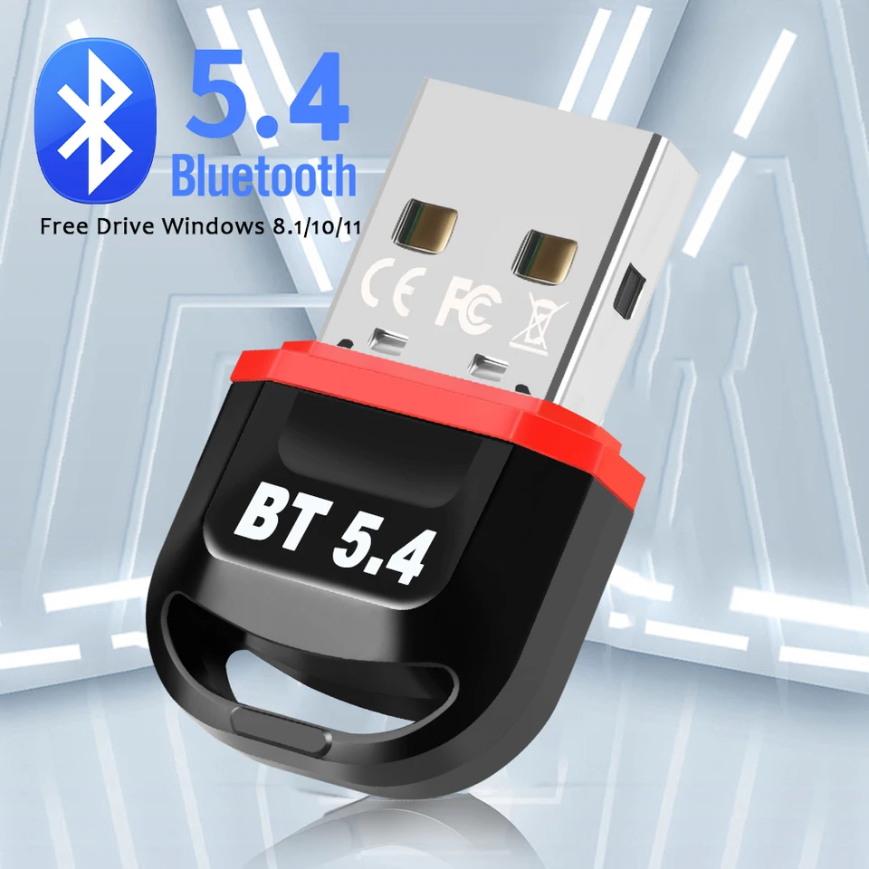 USB Bluetooth Adapter Bluetooth 5.0 5.3 5.4 Receiver PC Dongle for Speaker, Mouse, Keyboard, Music Audio Transmitter Portable