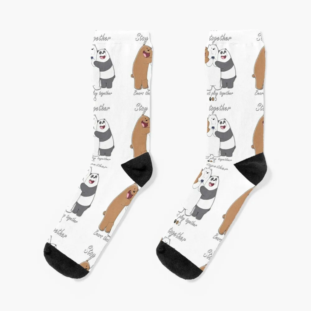 Bears that play together... Socks halloween socks socks cotton sports and leisure Men's Socks Luxury Women's the bombs that brought us together