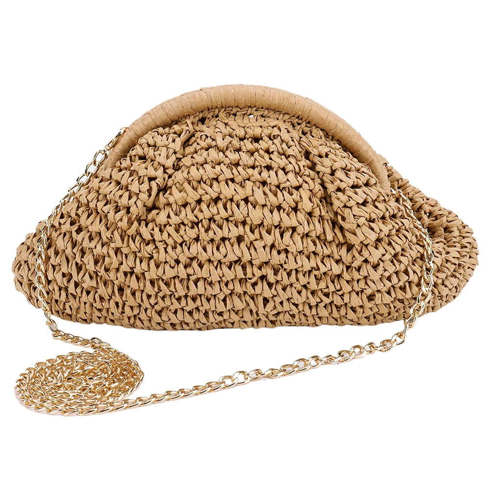Straw Woven Shoulder Bag for Women Party Vacation