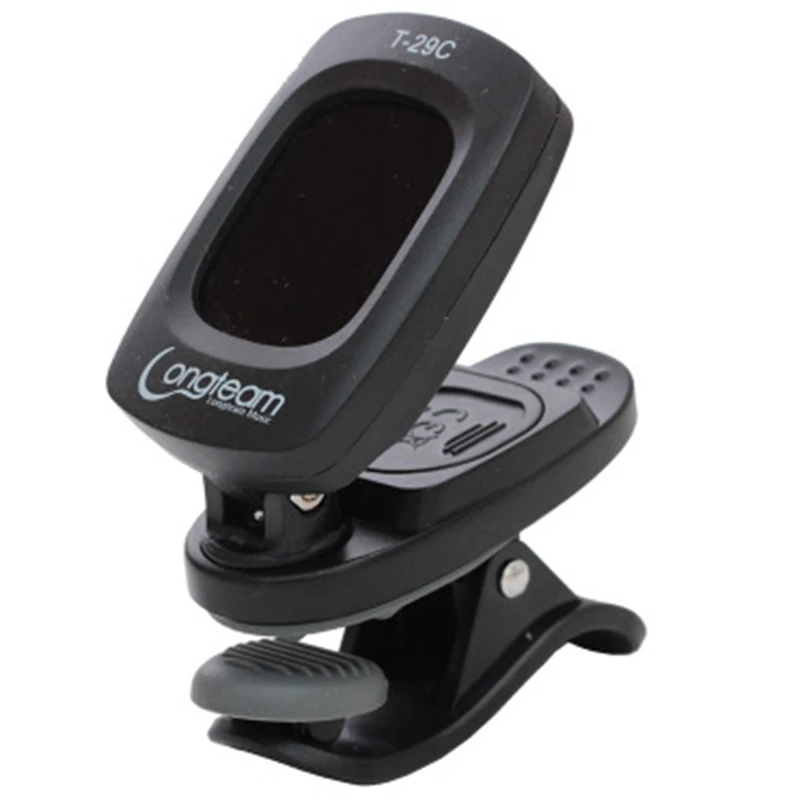 

Электрический цифровой гитарный тюнер Longteam, складной Высокочувствительный вращающийся музыкальный инструмент, укулеле