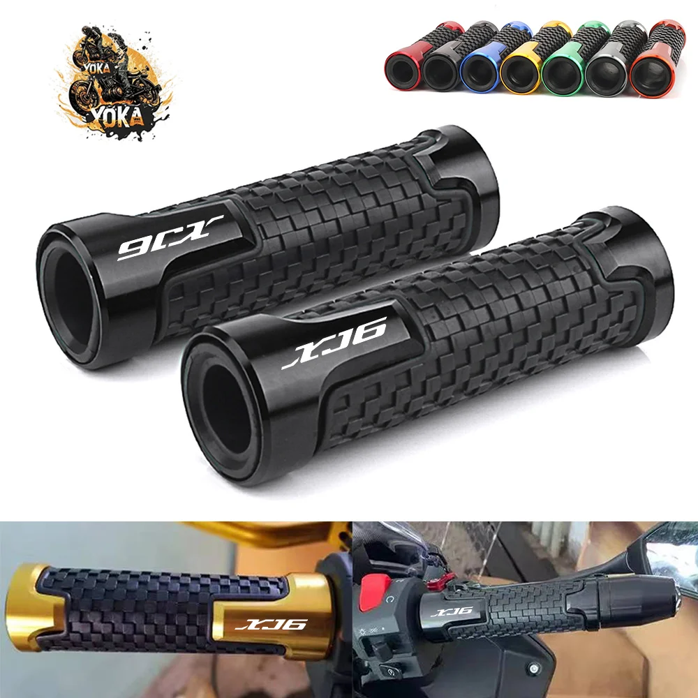 7/8 "22Mm Universale Per Yamaha Xj6 Xj6N Manopole Antiscivolo Manubrio Manopole Manopole Accessori Moto In Gomma Alluminio