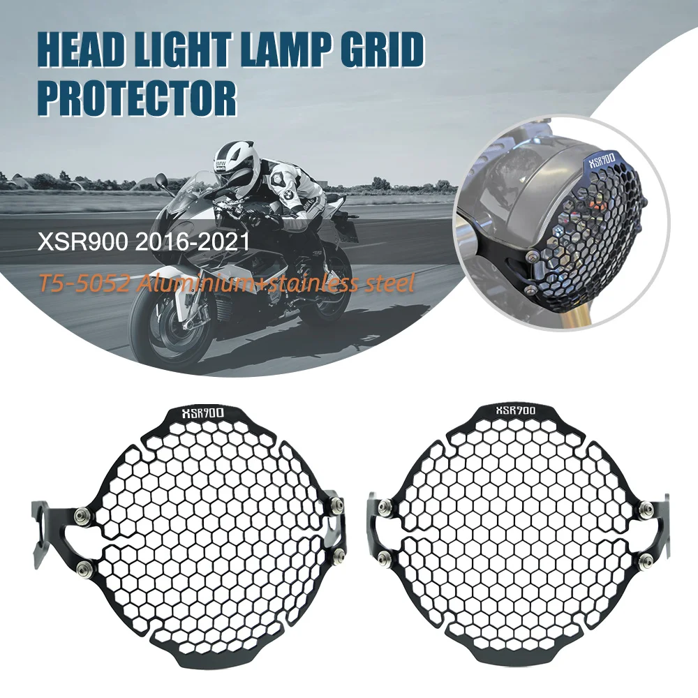 

XSR900 Motorcycle Headlight Protector Cover Grill Head Light Lamp Guard FOR Yamaha XSR 900 2016 2017 2018 2019 2020 2021 2022