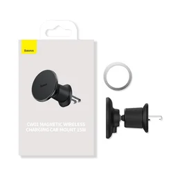 Baseus 15W Magnetic Fast Wireless Car Charger and Holder (Type 1)
