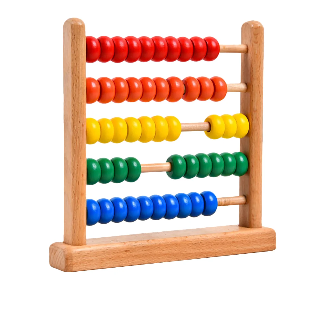 

Classic Wooden Educational Counting Wooden Abacus Preschool Math Learning Mini Toys For Kids for Kids Early Childhood Education