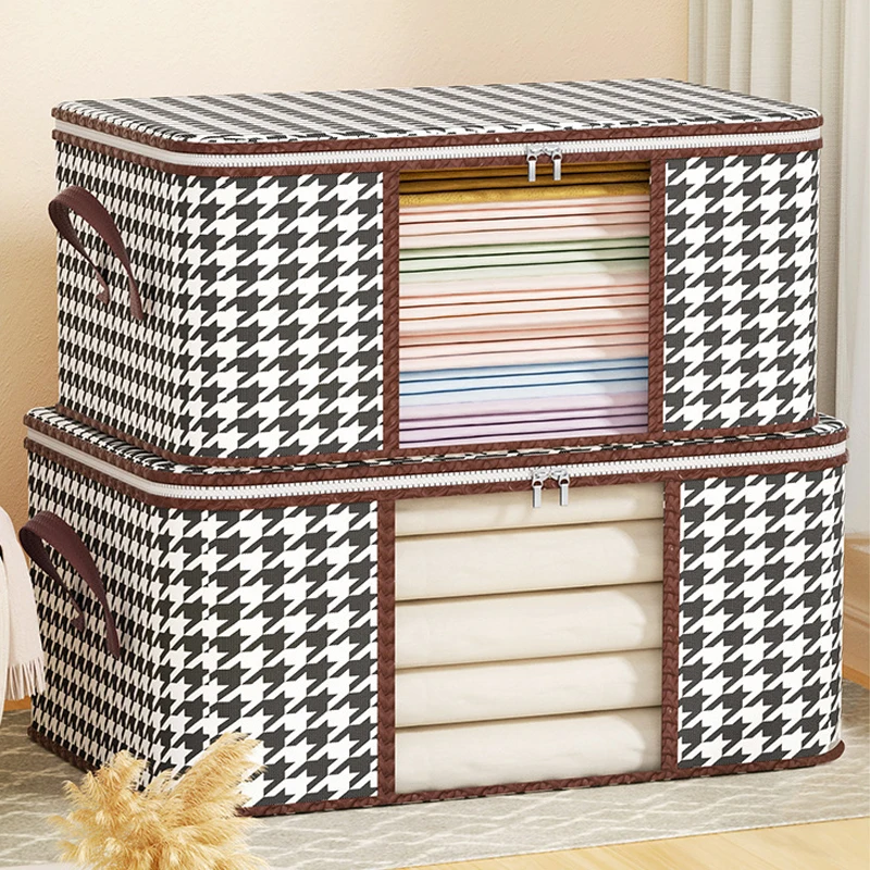 Large Capacity Clothes Storage Bag Foldable Quilt Blanket Storage Containers Bag Moisture Dust Proof Organizer Duvet Sorting