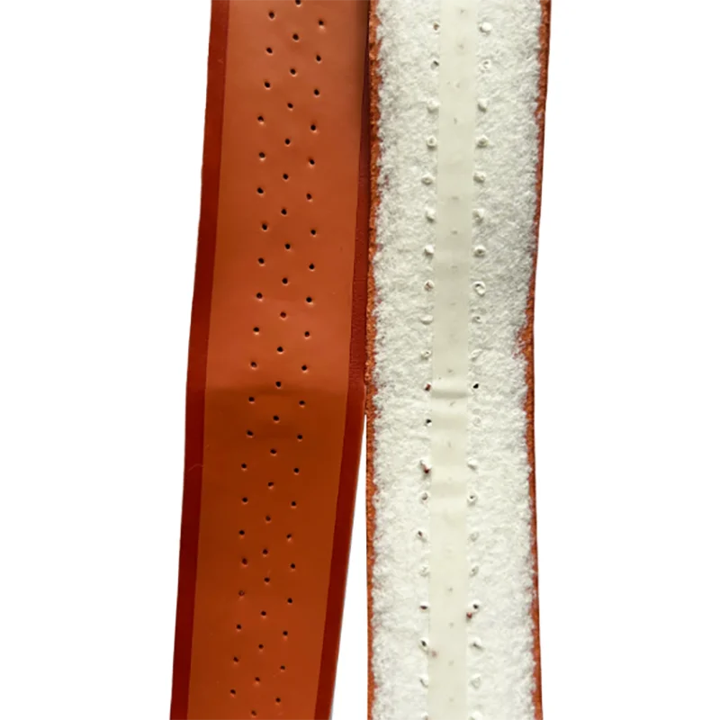 Perforated PU Leather Sweatband Tennis Badminton Racket Overgrip Wear-resistant Non-slip 2/4 PCS