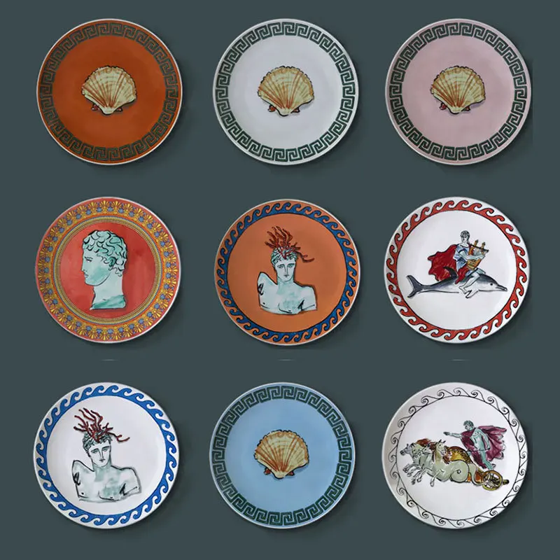 Wall Decoration Plate Wall Plate Hanger Italian Ginori 1735 Poseidon Tour Ceramic Plate