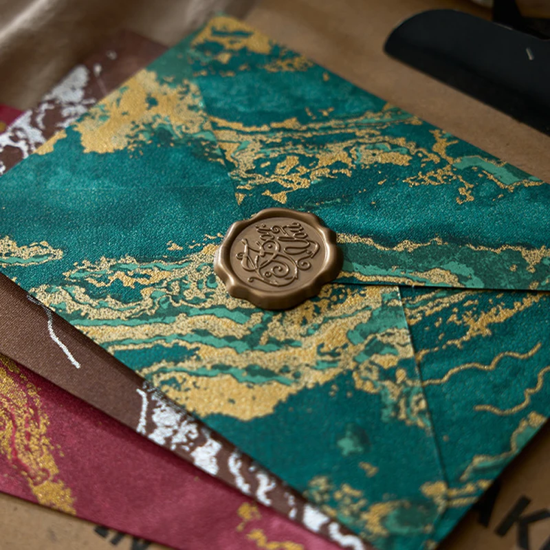Gilt Embossed Envelopes Vintage Letter Paper DIY Postcard Wedding Invitation Card Cover Gift Wrap Korean Stationery Office 5pcs Kraft Paper Envelopes Mailing Envelopes Gift Card Envelopes