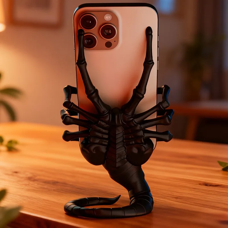 Facehugger Phone Holder Anime 3D Printed Cool Mobile Phone Holder Accessory for Desktop Decoration Figures Gifts